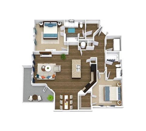 sienna floor plan of GreenVue in Richardson, TX